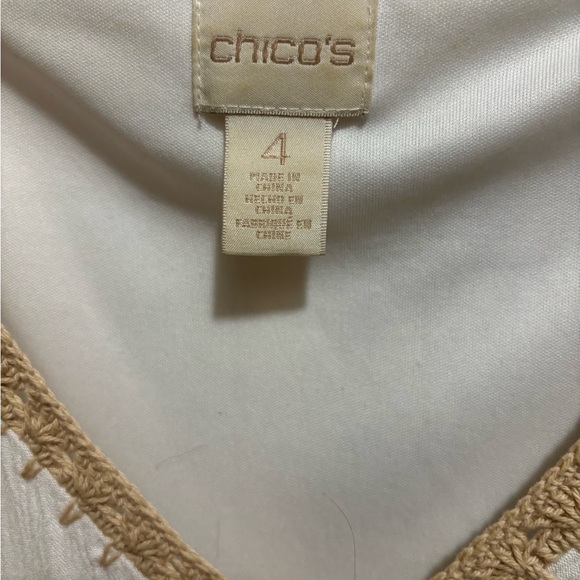 Size 4 retired Chico’s beautiful goddess dress with pockets + fully lined. - Picture 2 of 6
